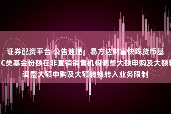 证券配资平台 公告速递：易方达财富快线货币基金A类基金份额、C类基金份额在非直销销售机构调整大额申购及大额转换转入业务限制