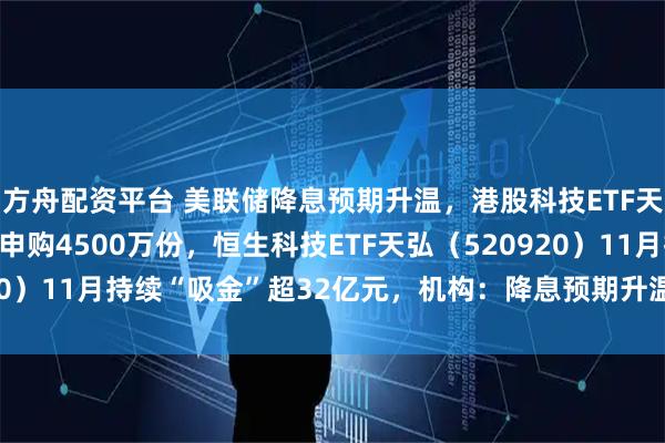 方舟配资平台 美联储降息预期升温，港股科技ETF天弘（159128）获净申购4500万份，恒生科技ETF天弘（520920）11月持续“吸金”超32亿元，机构：降息预期升温有利于港股回升