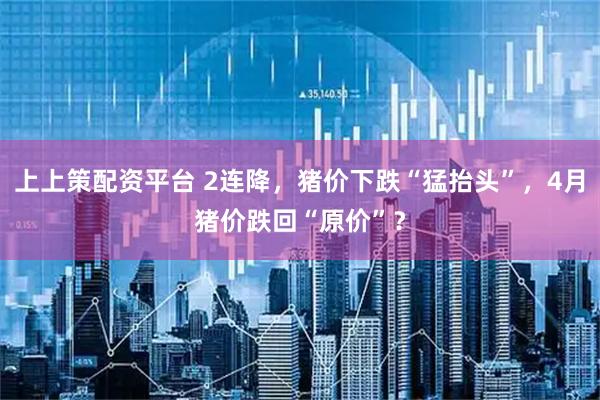 上上策配资平台 2连降，猪价下跌“猛抬头”，4月猪价跌回“原价”？